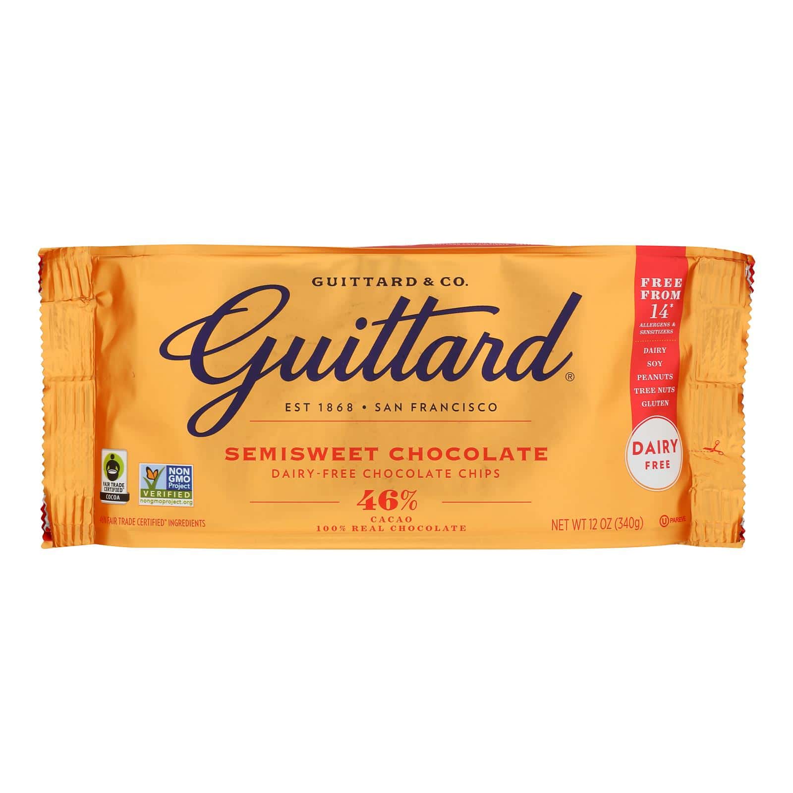 Guittard Chocolate Semi Sweet Chocolate - Case of 12 - 12 oz.