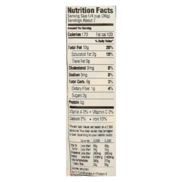 Woodstock Organic Whole Cashews, Unsalted - Case of 8 - 7 OZ
