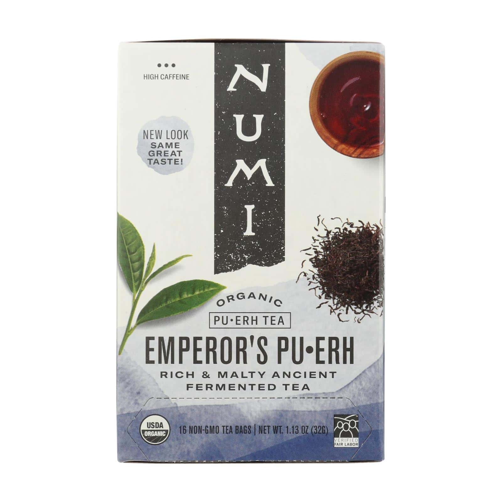 Numi Emperor's Puerh Black Tea - 16 Tea Bags - Case of 6 - Image 2