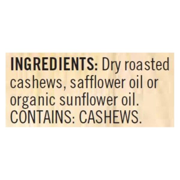 Woodstock Non-GMO Unsalted Smooth Cashew Butter - Case of 12 - 16 OZ
