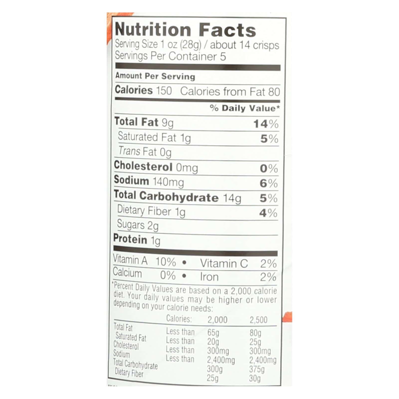 Sensible Portions BBQ Garden Veggie Chips - Case of 12 - 5 OZ - Image 3