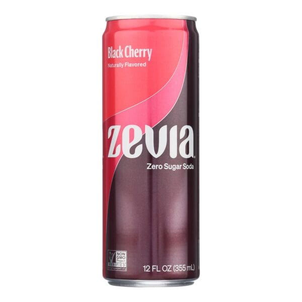Zevia - Soda Black Cherry - Case of 12-12 FZ - Image 3