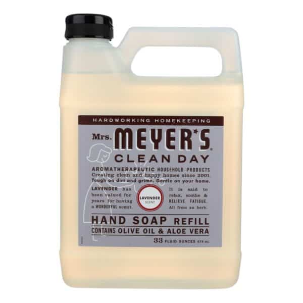 Mrs. Meyer's Clean Day - Liquid Hand Soap Refill - Lavender - Case of 6 - 33 fl oz. - Image 2