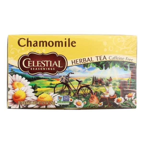 Celestial Seasonings Herbal Tea - Chamomile - Caffeine Free - Case of 6 - 20 Bags - Image 3