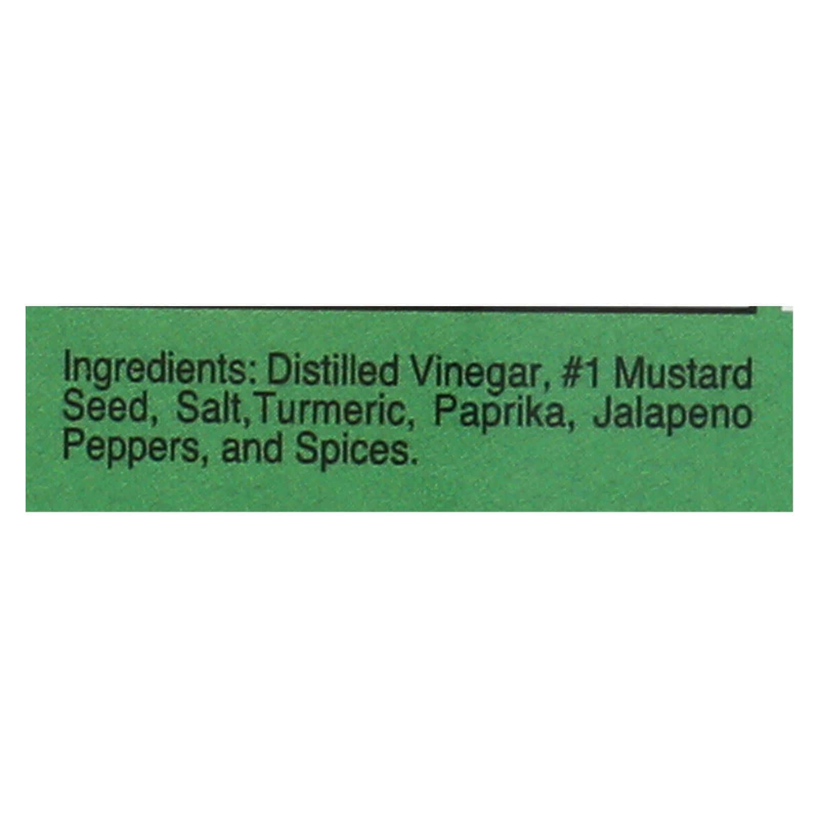 Woeber's Sandwich Pal Mustard - Jalapeno - Case of 6 - 16 oz. - Image 3