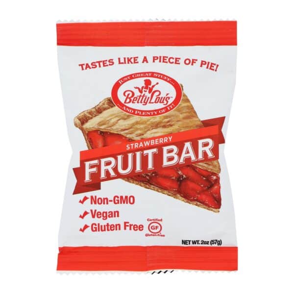 Betty Lou's Fruit Bar - Strawberry - Gluten Free - Case of 12 - 2 oz - Image 2