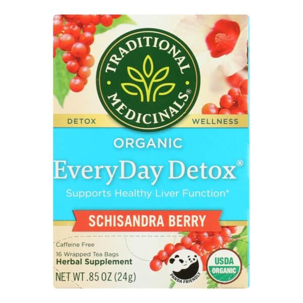 Traditional Medicinals EveryDay Detox Herbal Tea - Case of 6 - 16 Bags - Image 2