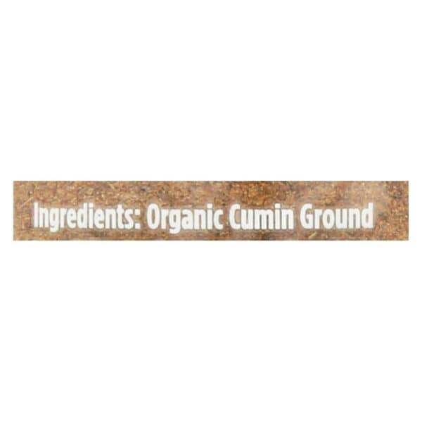 Spicely Organics - Organic Cumin - Ground - Case of 3 - 1.7 oz.