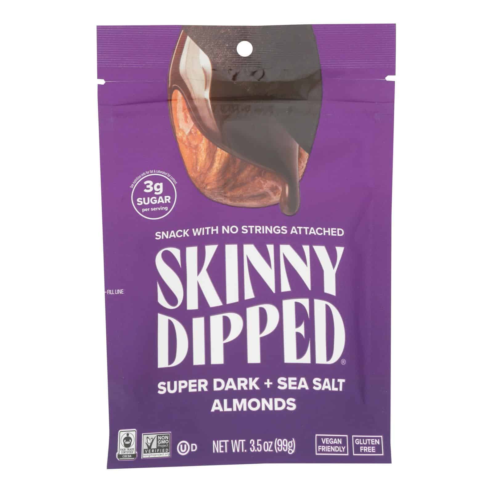 Skinnydipped - Almonds Spr Dark & Sea Salt - Case of 10-3.5 OZ - Image 2