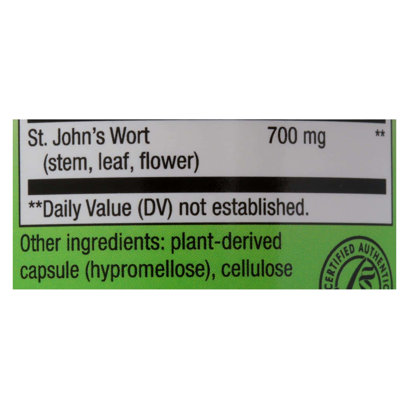Nature's Way - St John's Wort Herb - 100 Capsules