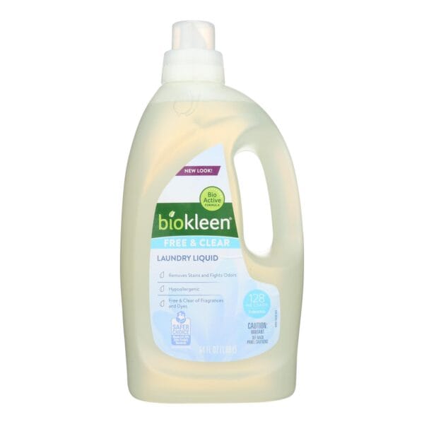 Biokleen Laundry Liquid - Free and Clear - 64 oz - Image 2