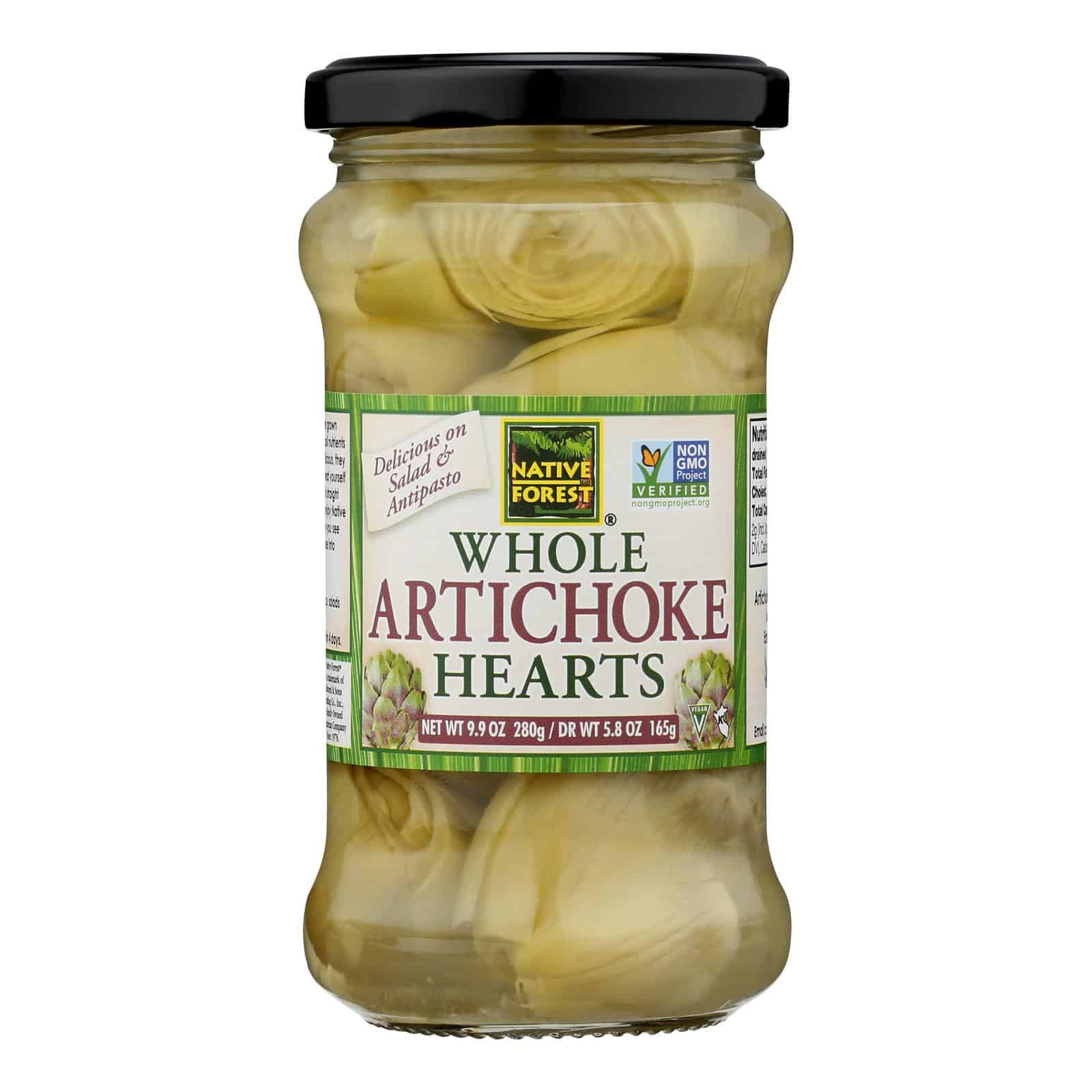 Native Forest Whole Artichoke Hearts - Fancy - Case of 6 - 9.9 oz.