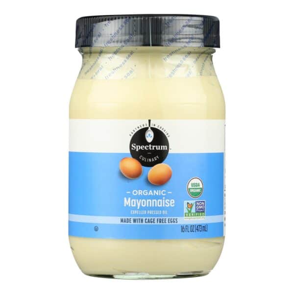 Spectrum Naturals Organic Mayonnaise with Cage Free Eggs - Case of 12 - 16 oz. - Image 2
