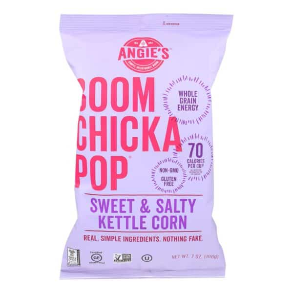 Angie's Kettle Corn Boom Chicka Pop Sweet and Salty Popcorn - Case of 12 - 7 oz. - Image 3