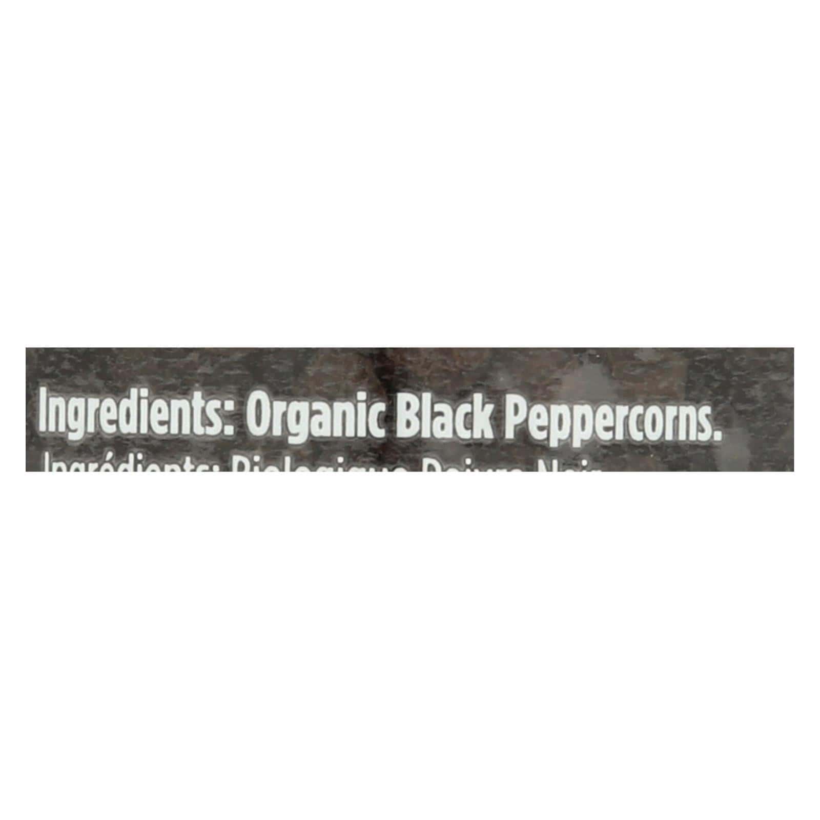 Spicely Organics - Organic Peppercorn - Black Whole - Case of 3 - 1.7 oz. - Image 2