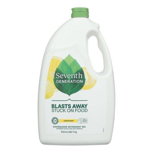 Seventh Generation Auto Dishwasher Gel - Lemon - Case of 6 - 70 oz.