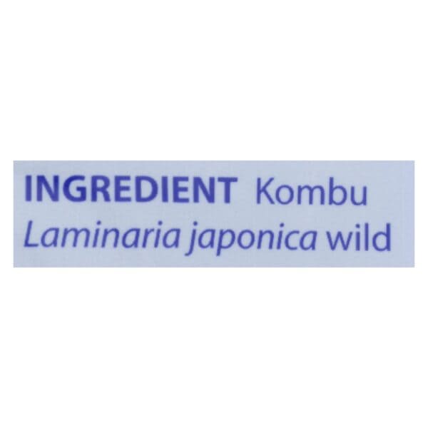 Eden Foods Kombu - Sea Vegetable - Wild Hand Harvested - 2.1 oz - Case of 6 - Image 2