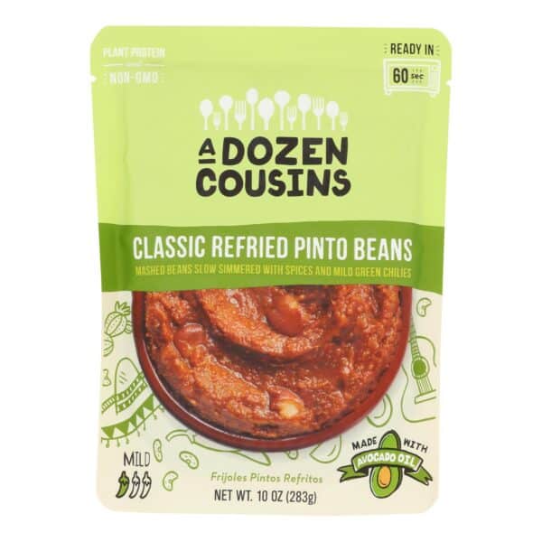 A Dozen Cousins - Beans Refried Pinto Classic - Case of 6-10 OZ - Image 2