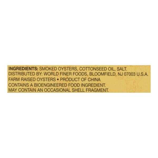 Reese Oysters - Smoked - Petite - Case of 10 - 3.7 oz - Image 3