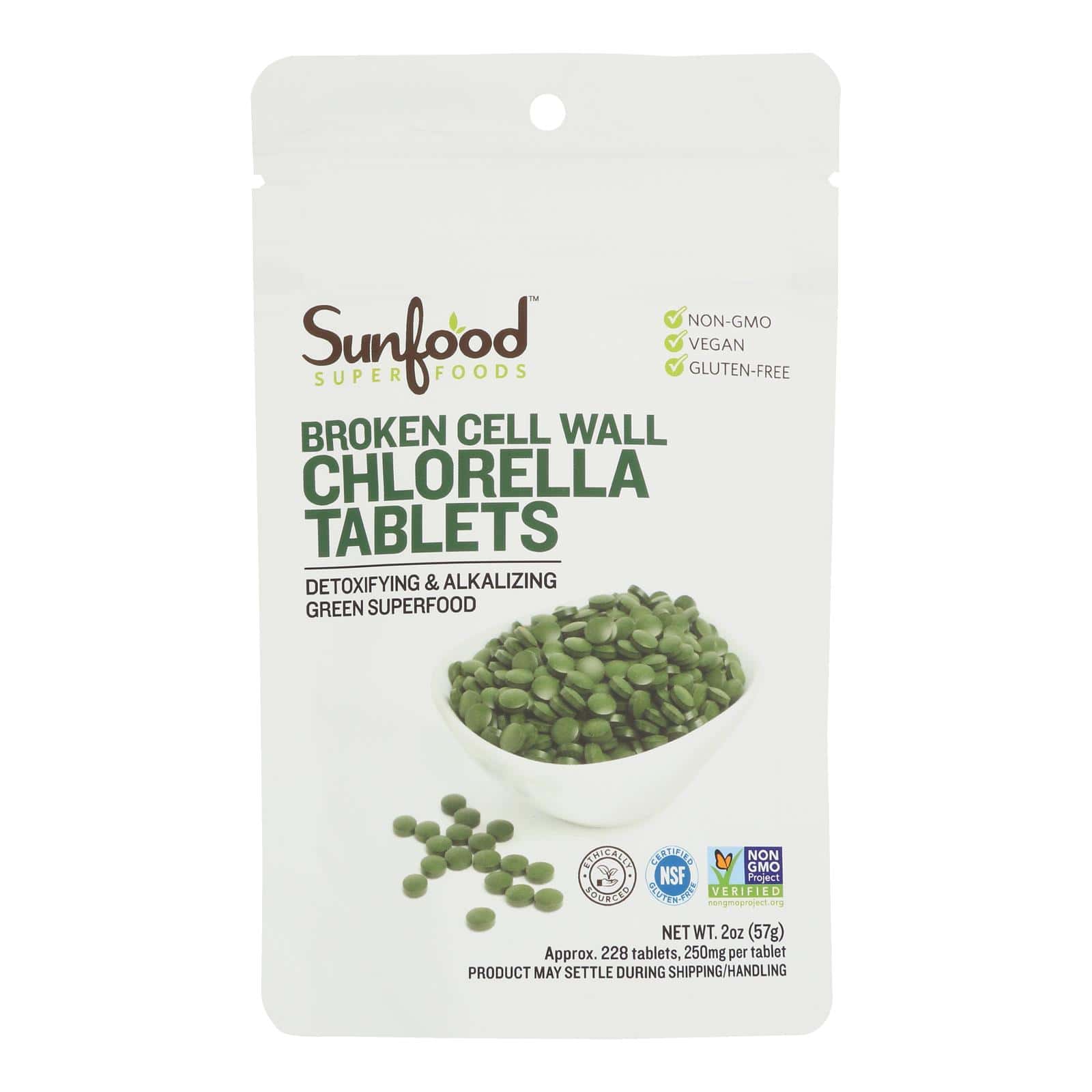 Sunfood Superfoods Chlorella Tablets - 1 Each - 2 OZ - Image 2