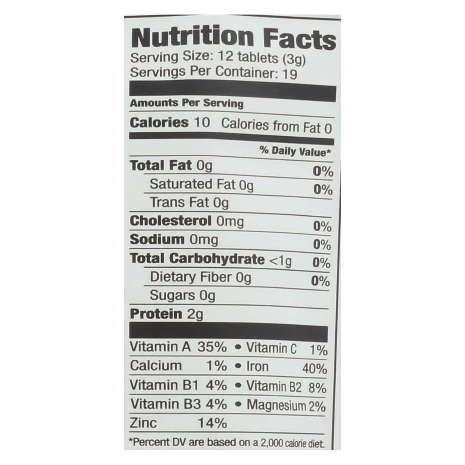 Sunfood Superfoods Chlorella Tablets - 1 Each - 2 OZ - Image 3