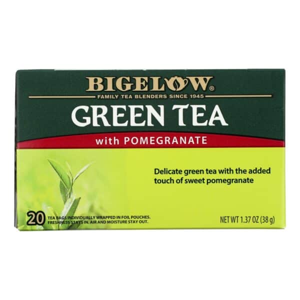 Bigelow Tea Green Tea - with Pomegranate - Case of 6 - 20 BAG - Image 2