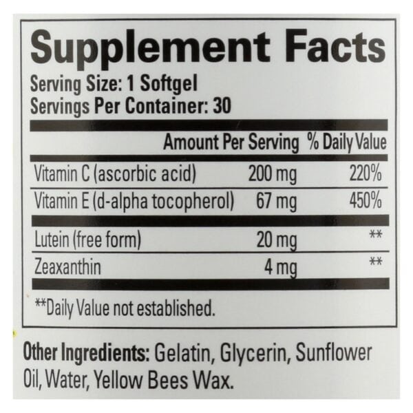 Quantum Research - See Lutein Eye Health - 1 Each - 30 SGEL - Image 3