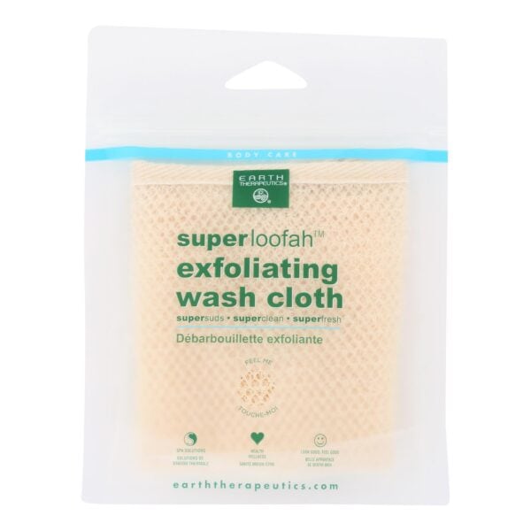 Earth Therapeutics Loofah - Super - Exfoliating - Wash Cloth - 1 Count - Image 2