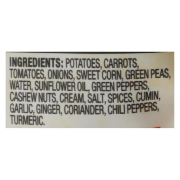 Tasty Bite Entree - Indian Cuisine - Vegetable Tikka Masala - 10 oz - case of 6 - Image 3
