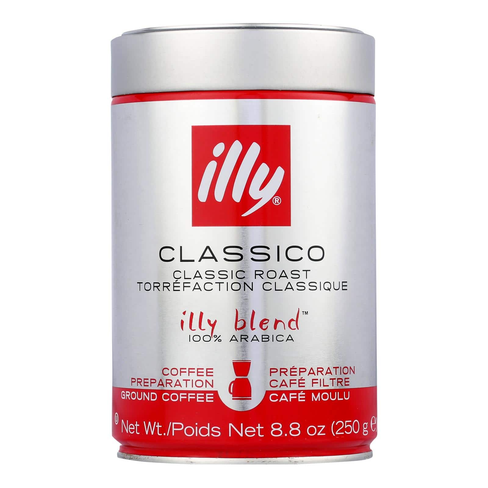 Illy Caffe Coffee Coffee - Espresso - Ground - Medium Roast - 8.8 oz - case of 6