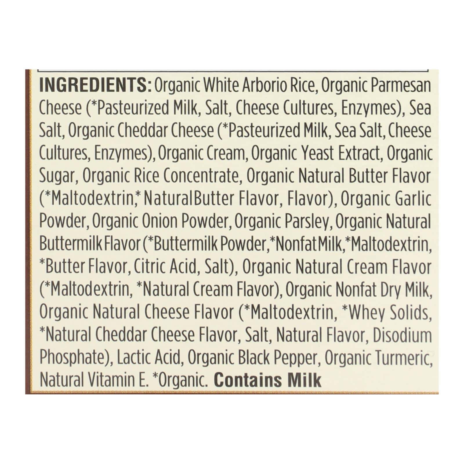 Lundberg Family Farms Organic Risotto - Creamy Parmesan - Case of 6 - 5.5 oz