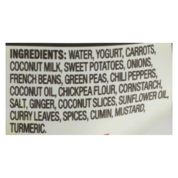 Tasty Bite Heat & Eat Indian Cuisine Entr?e - Hot & Spicy Coconut Vegetables - Case of 6 - 10 oz - Image 3