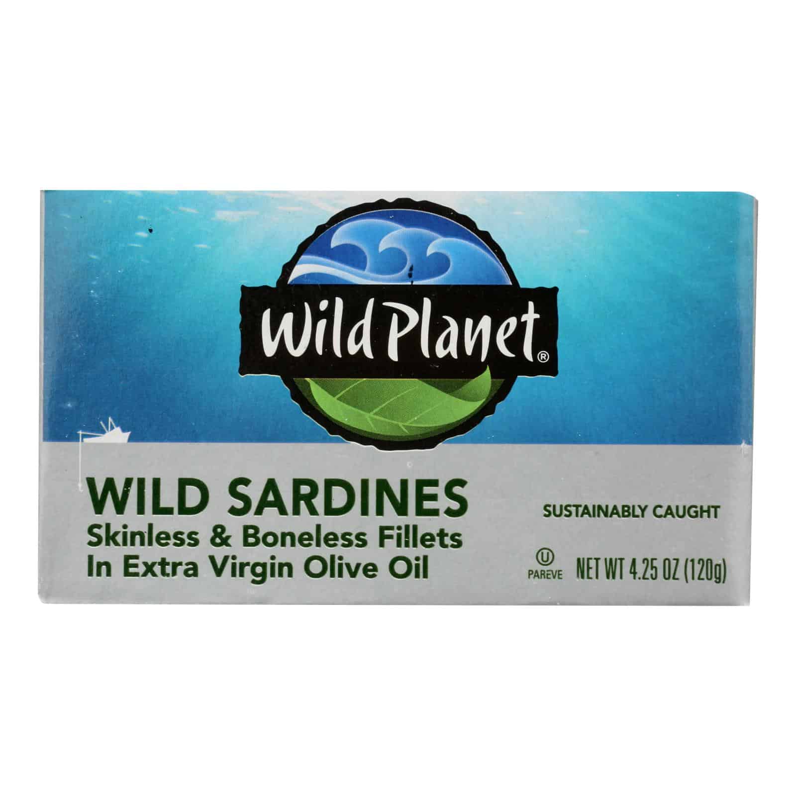 Wild Planet Wild Sardines - Skinless Boneless Fillets in Olive Oil - Case of 12 - 4.25 oz - Image 3