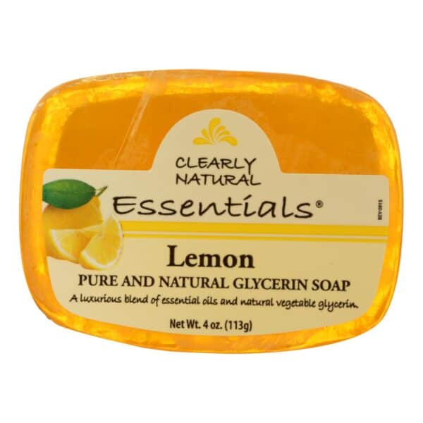 Clearly Natural Glycerine Bar Soap Lemon - 4 oz - Image 2