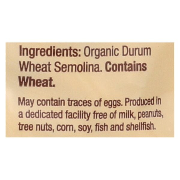 Bionaturae Pasta - Organic Durum Semolina Rigatoni - Case of 12 - 16 oz. - Image 3