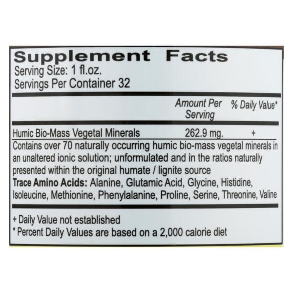 Vital Earth Minerals Humic Minerals - 32 fl oz - Image 2