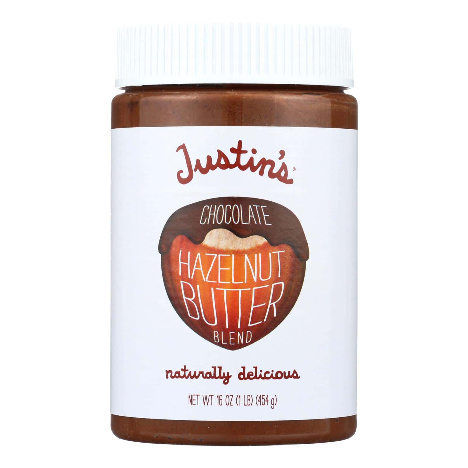 Justin's Nut Butter Hazelnut Butter - Chocolate - Case of 6 - 16 oz.