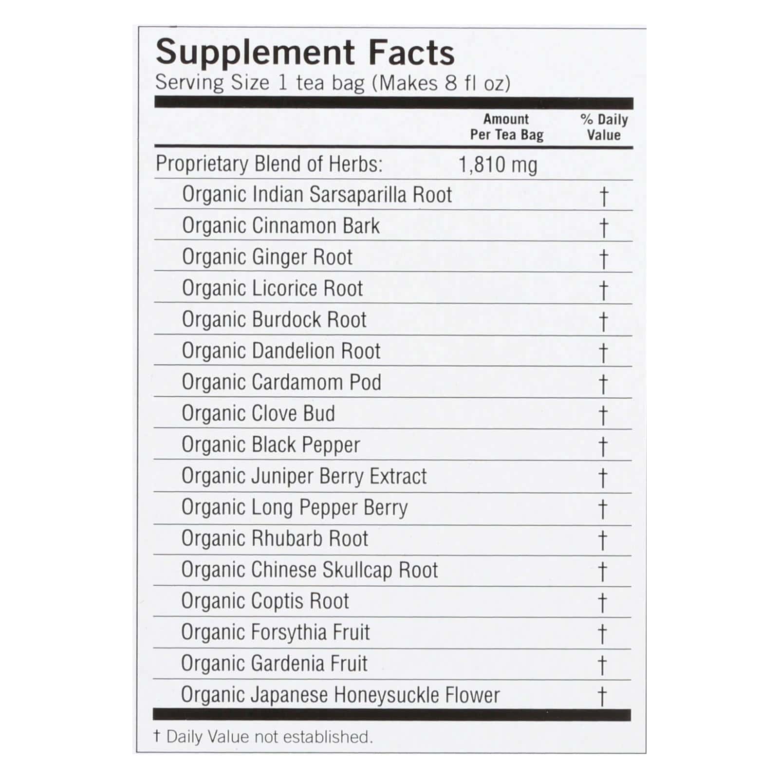 Yogi Detox Herbal Tea Caffeine Free - 16 Tea Bags - Case of 6 - Image 2