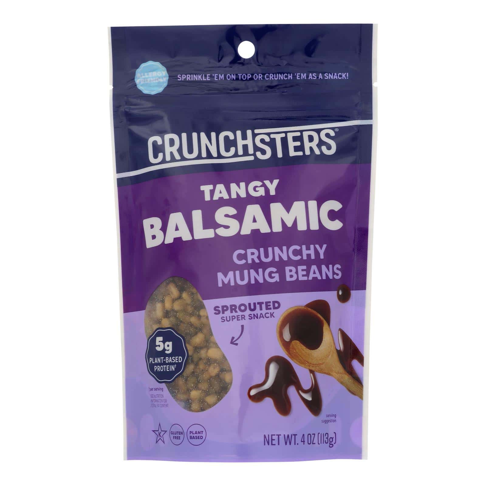 Crunchsters - Sprouted Protein Snack - Smokey Balsamic - Case of 6 - 4 oz. - Image 3