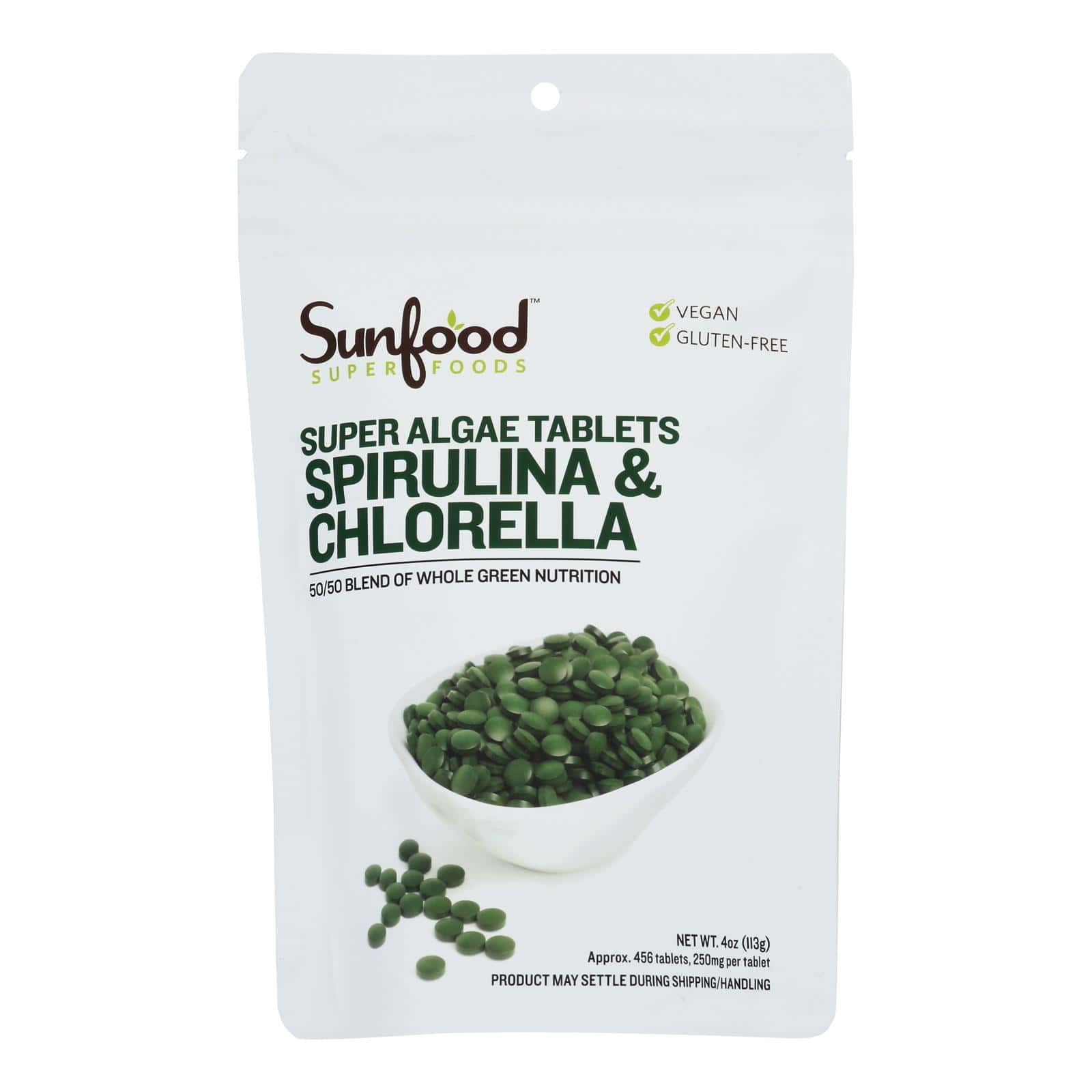 Sunfood - Tabs Spirulina Chlorlla - 1 Each-4 OZ