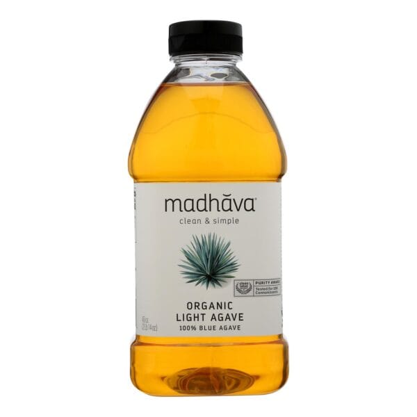 Madhava Honey Agave Nectar - Organic - Light - Case of 4 - 46 oz - Image 2