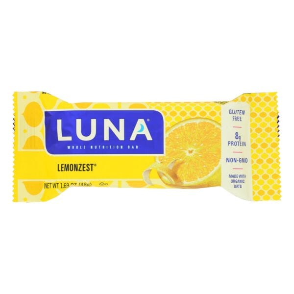 Clif Bar Luna Bar - Organic Lemon Zest - Case of 15 - 1.69 oz - Image 2