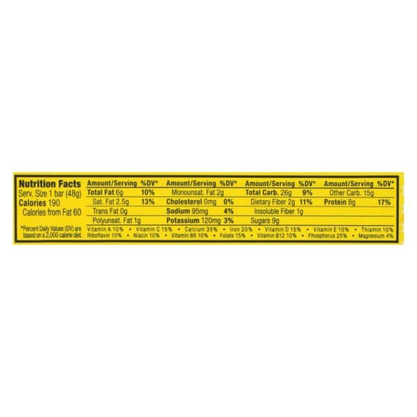 Clif Bar Luna Bar - Organic Lemon Zest - Case of 15 - 1.69 oz - Image 3