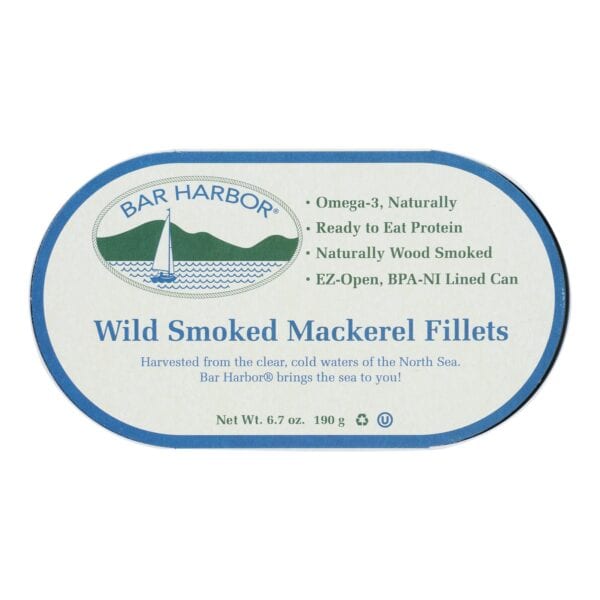 Bar Harbor - Mackerel Fillets Wild Smoked - Case of 12-6.7 OZ - Image 3