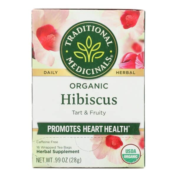 Traditional Medicinals Organic Herbal Tea - Hibiscus - Case of 6 - 16 Bags - Image 3
