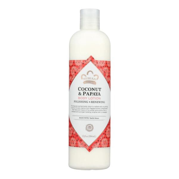 Nubian Heritage Lotion - Coconut and Papaya - 13 oz - Image 2