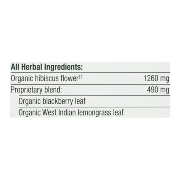 Traditional Medicinals Organic Herbal Tea - Hibiscus - Case of 6 - 16 Bags