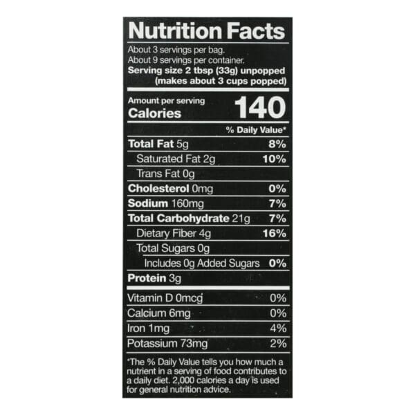 Black Jewell Microwave Popcorn - Butter - Case of 6 - 3-3.5 oz. bags each - 10.5 oz. - Image 2