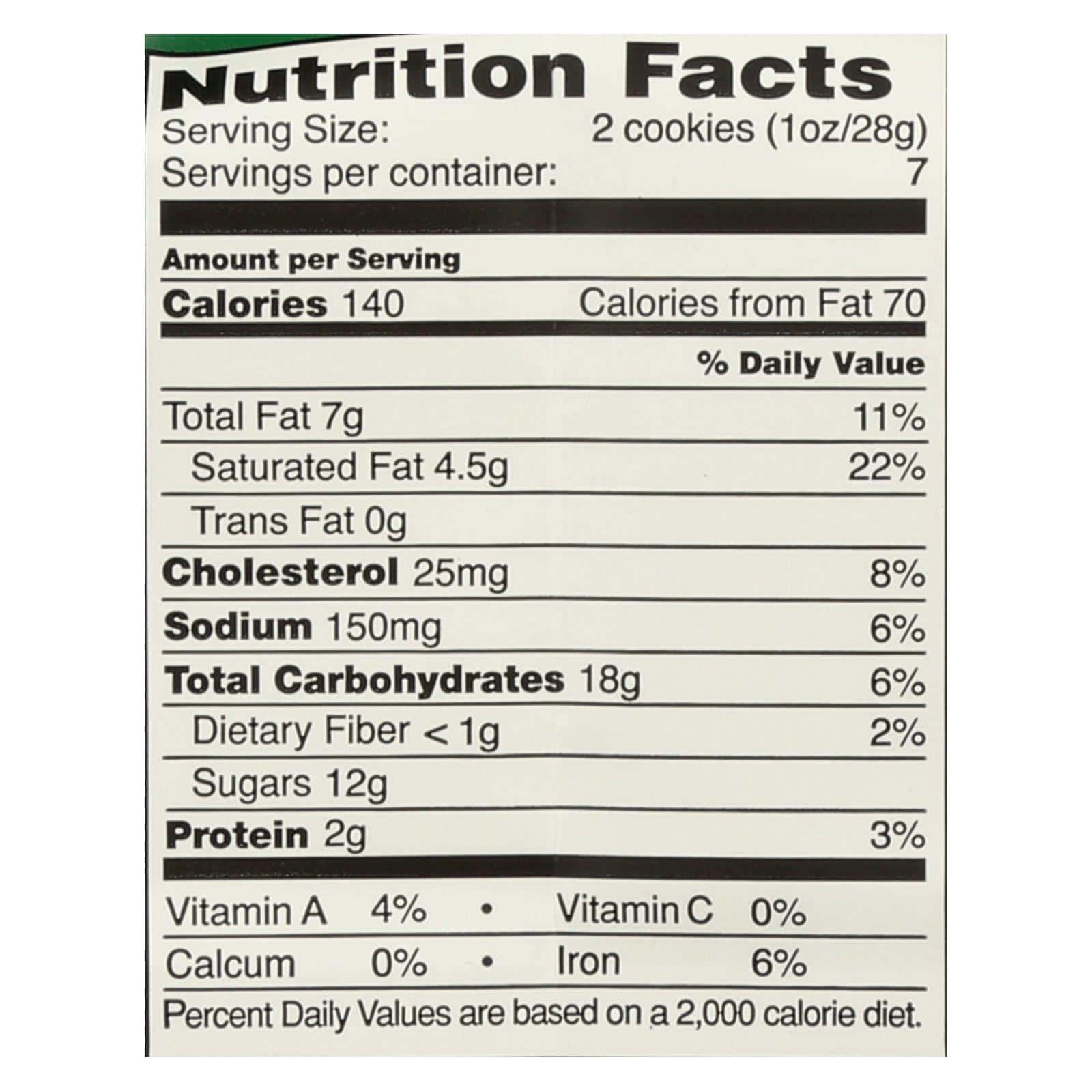 Tate's Bake Shop Double Chocolate Chip Cookies - Case of 12 - 7 oz. - Image 3