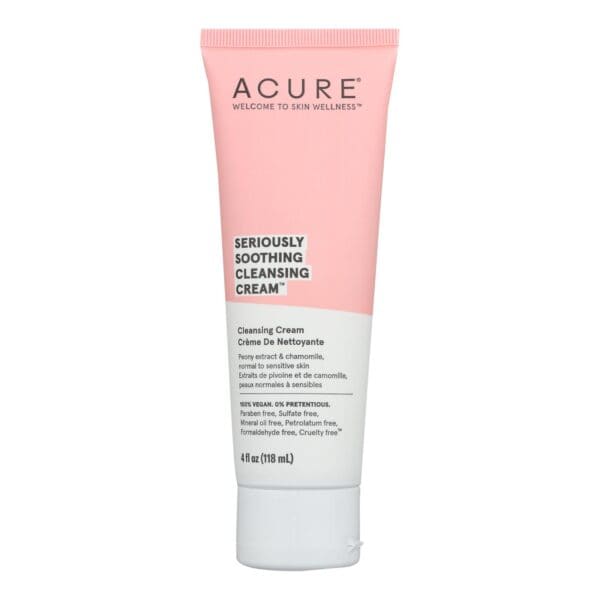 Acure - Sensitive Facial Cleanser - Peony Extract and Sunflower Amino Acids - 4 FL oz. - Image 2